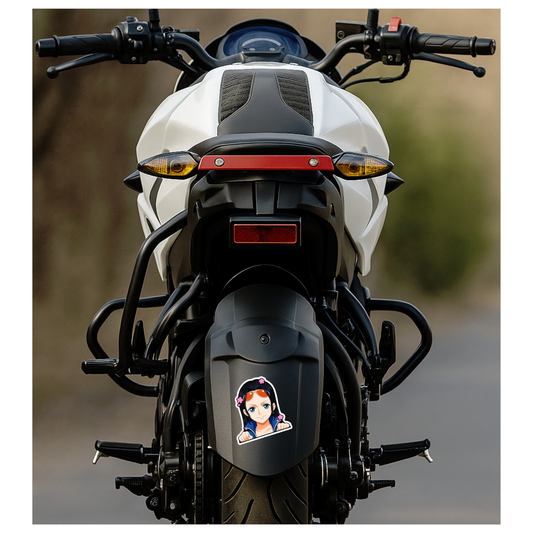 Smeeps Nico Robin Car Sticker – 10.16 x 8.64 cm Anime Peek Vinyl Decal | Cute One Piece Character | Waterproof & UV-Resistant