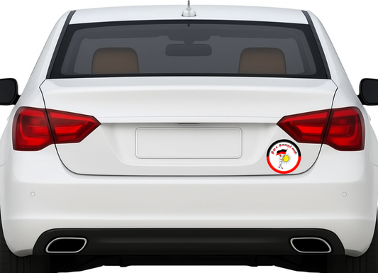 Smeeps DMK Ilangovan Ani Sticker – 10.16 x 10.16 cm Round Vinyl Decal | Tamil Political Party Design | Waterproof & Durable Car/Bike Sticker