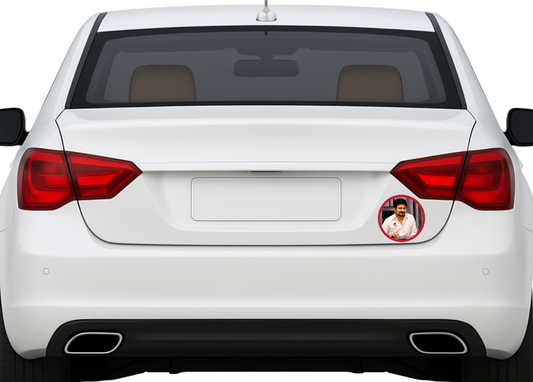 Smeeps Udhayanidhi Stalin Sticker – Premium Political Leader Decal | 10.16 cm Waterproof & UV Resistant Vinyl | DMK Youth Wing Supporter Sticker