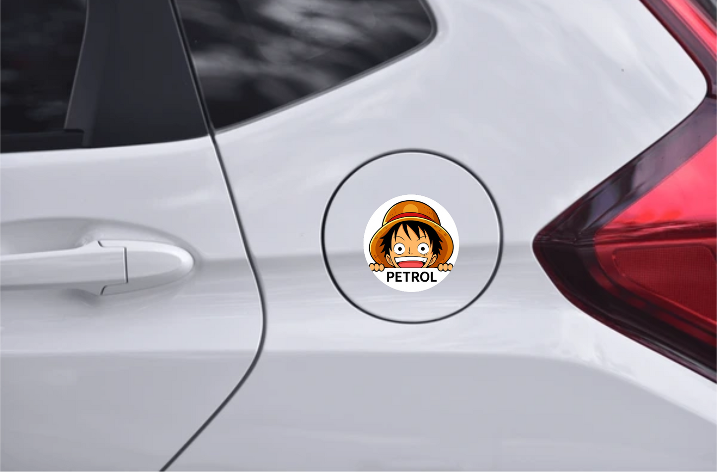 Smeeps Petrol Anime Sticker – 7.8 x 7.8 cm Round Car Decal Featuring Cartoon Explorer Character | Fun Design for Car Use Only