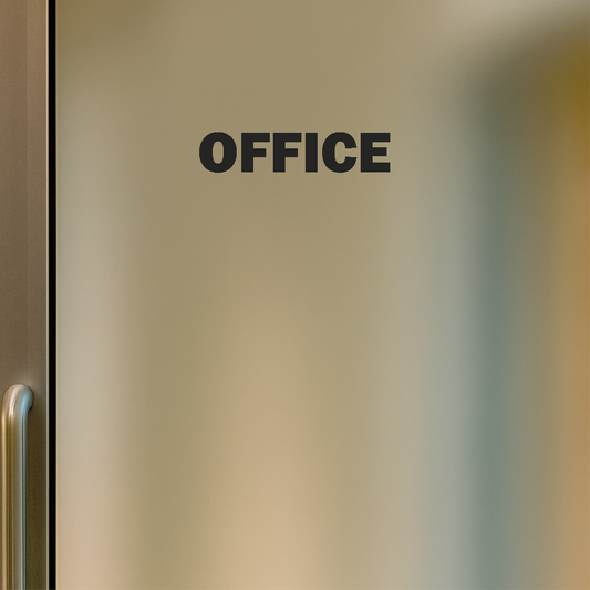 Smeeps Office Door Sticker – 9.5 x 2 cm Premium Vinyl Label | Waterproof, Wash-Proof & Durable Office Signage
