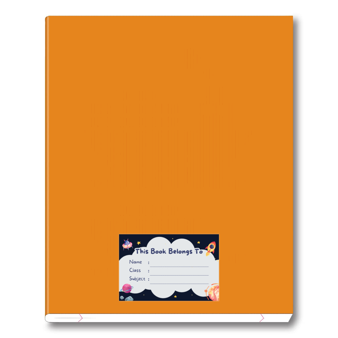 Pack of 24 |Smeeps Kids' Space-Themed Book Label Stickers – 7.62 x 5.08 cm – “This Book Belongs To” Writable Labels for School Notebooks | Name, Class, Subject Fields | Pack of Fun Learning Stickers