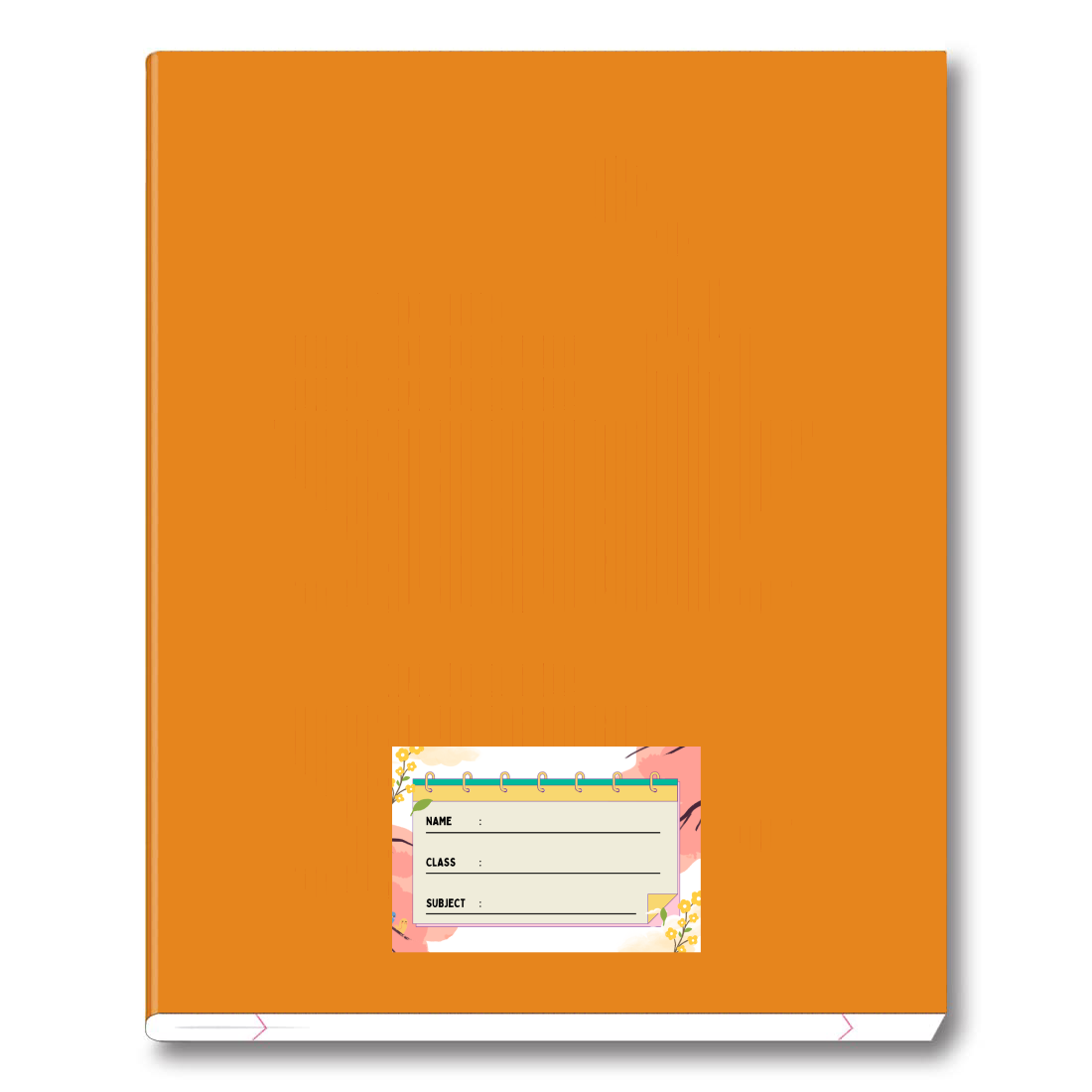 Pack of 24 |Smeeps Floral School Book Label Stickers – 7.62 x 5.08 cm – Elegant Writable Labels for Kids | Notebook-Inspired Design | Name, Class & Subject