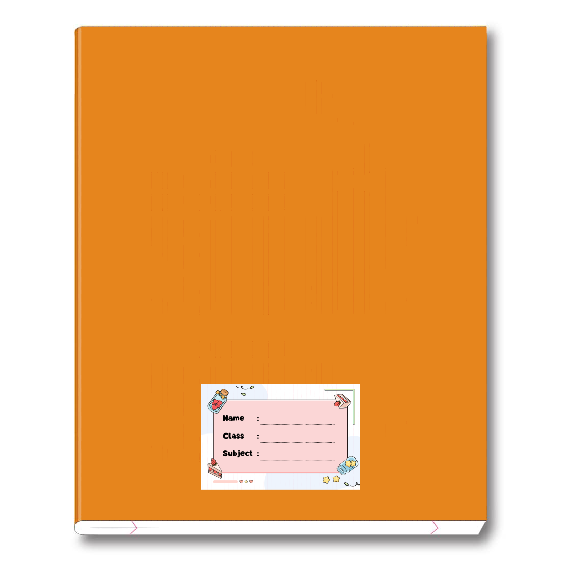 Pack of 24 |Smeeps Cute Dessert-Themed Book Label Stickers – 7.62 x 5.08 cm | Writable Stationery Labels for Kids – Name, Class & Subject