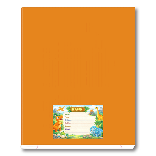 Smeeps Dinosaur Theme School Name Labels Sticker – 7.62 × 5.08 cm (3 × 2 Inch) Personalized Writable Notebook Labels for Kids | Cute Dino Jungle Theme Sticker Pack of 10