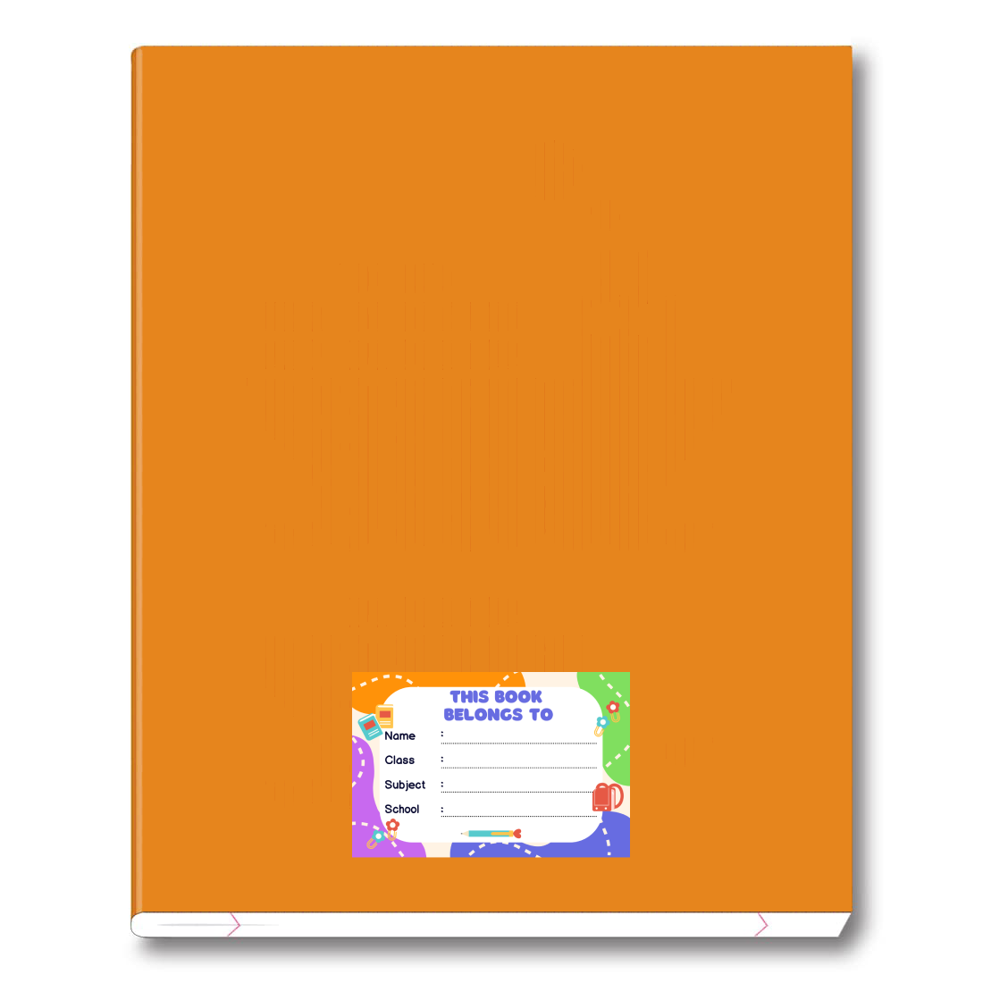 Pack of 24 |Smeeps Bright School Book Label Stickers – 7.62 x 5.08 cm – Writable Stickers for Kids’ Notebooks | Fun Classroom Design