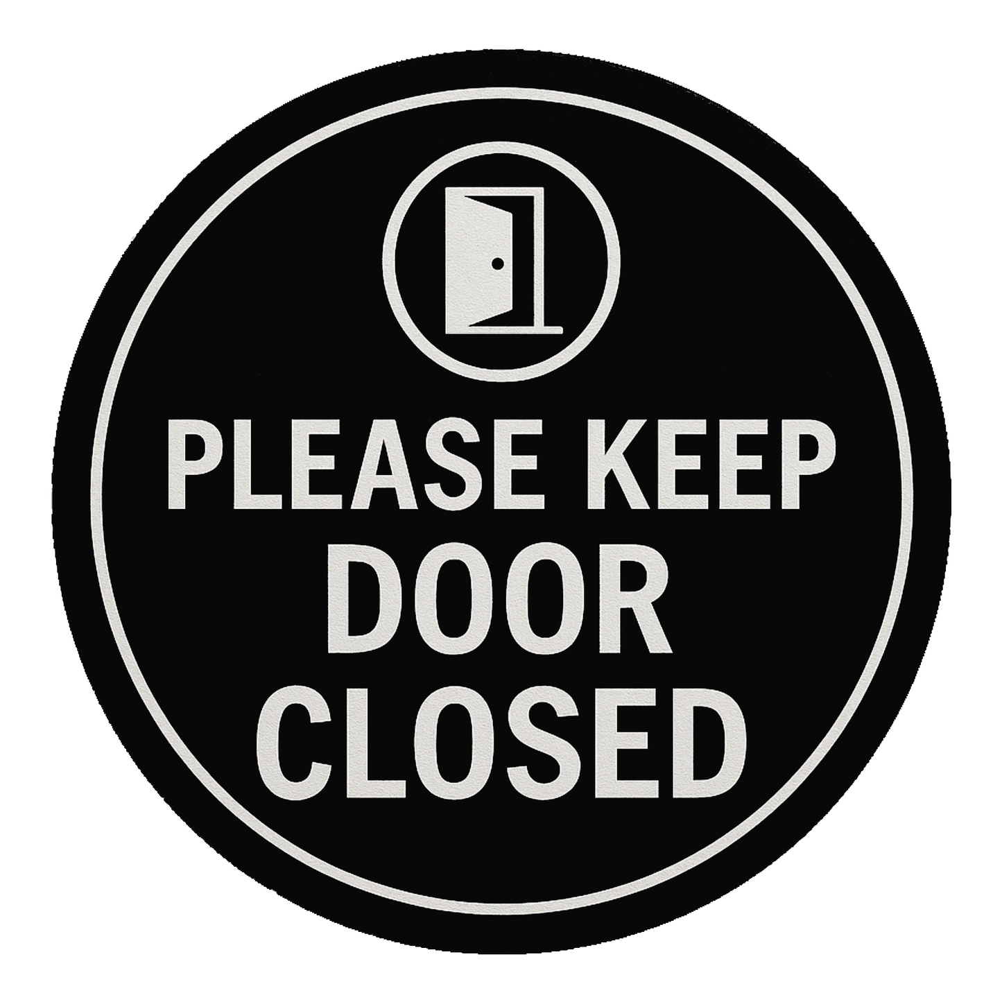 Smeeps “Please Keep Door Closed” Round Sign – 15.24 cm | Circle Door Sticker for Offices, Labs & Private Areas | Waterproof & Durable | Clear Bold Text & Icon