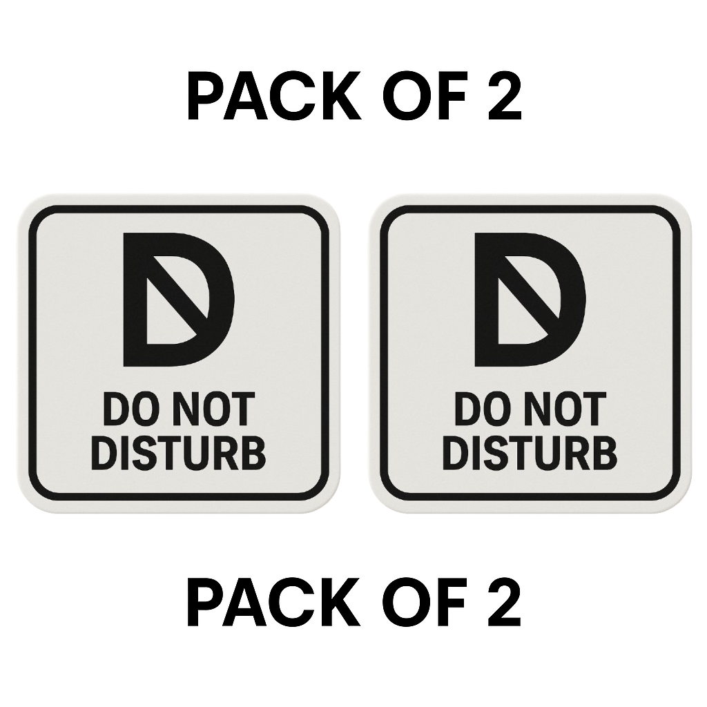 Smeeps Do Not Disturb Sticker – 14 x 14 cm | Professional Office Signage for Workspaces, Cabins & Meeting Rooms