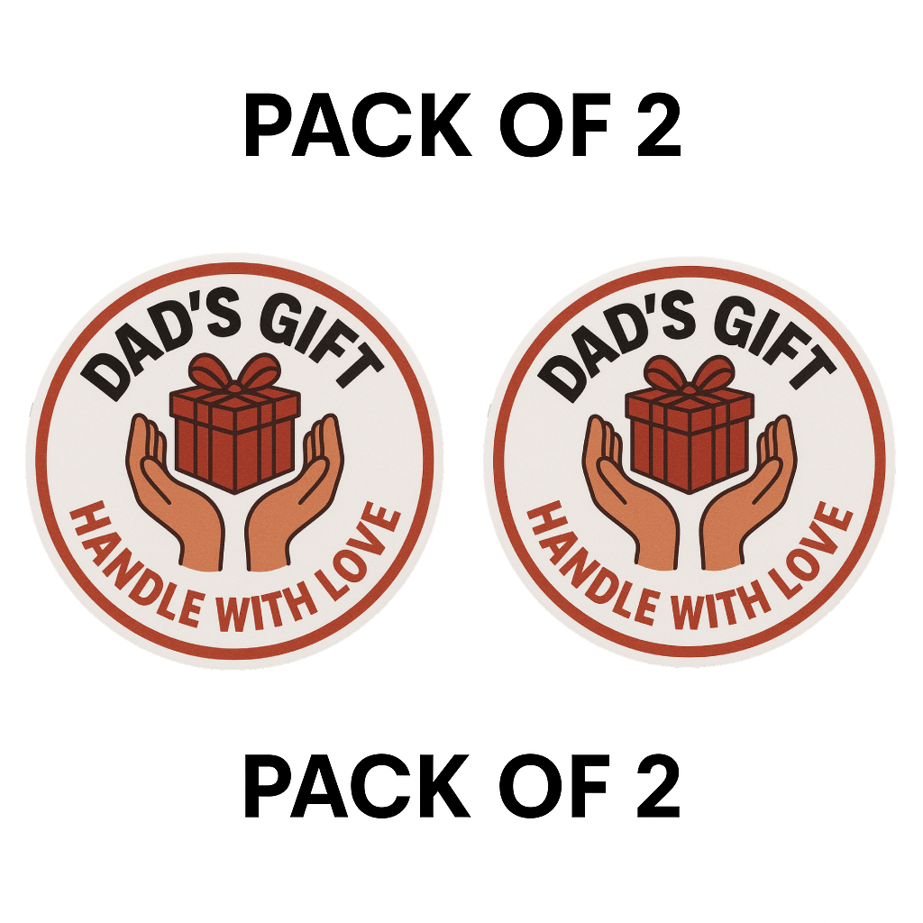 Smeeps Dad's Gift Sticker – 7.62 x 7.62 cm | Waterproof Vinyl Car Decal with Loving Message