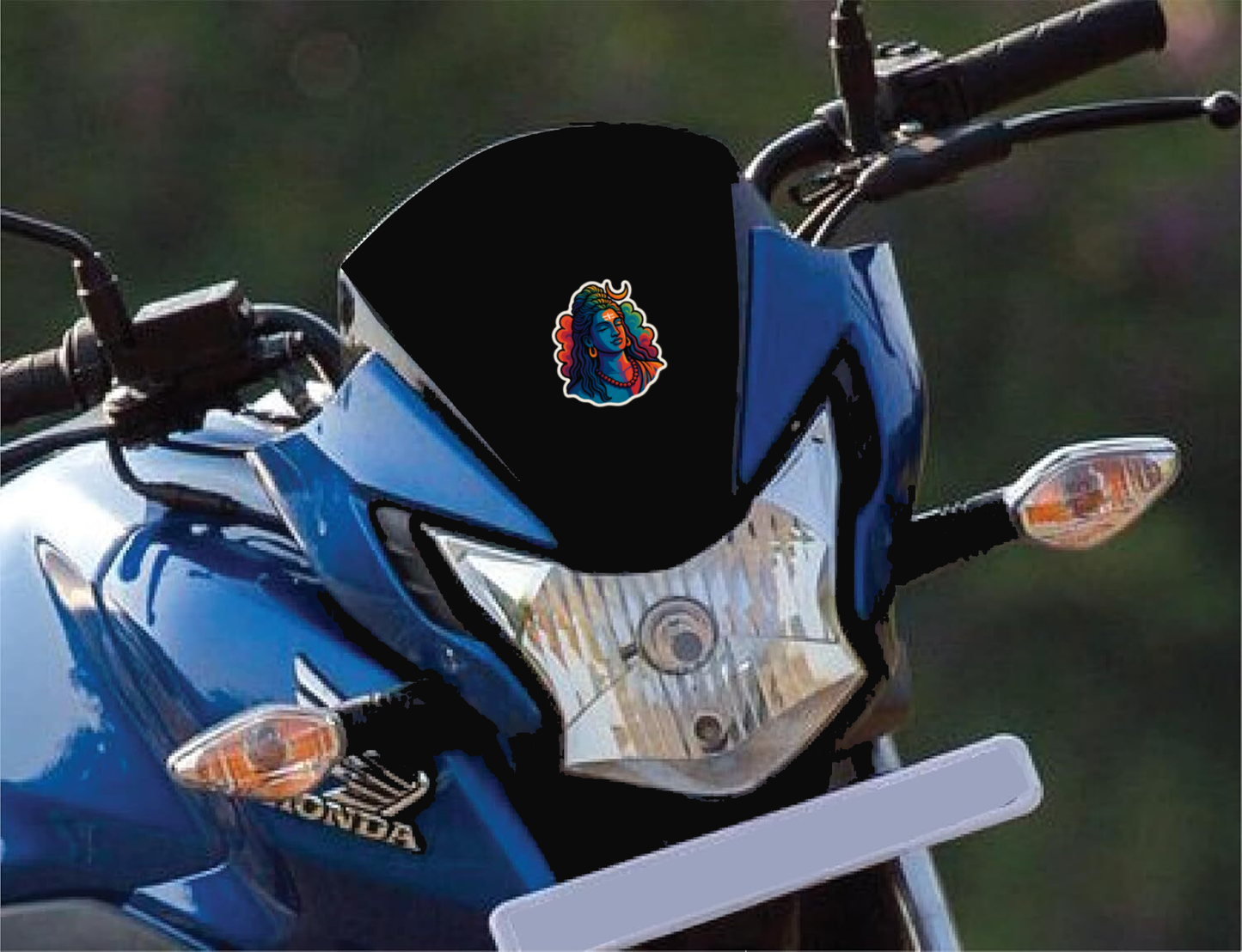 Smeeps Adiyogi Sticker – 10.16 x 7.62 cm | Divine Shiva Art | Premium Quality Vinyl for Cars & Bikes