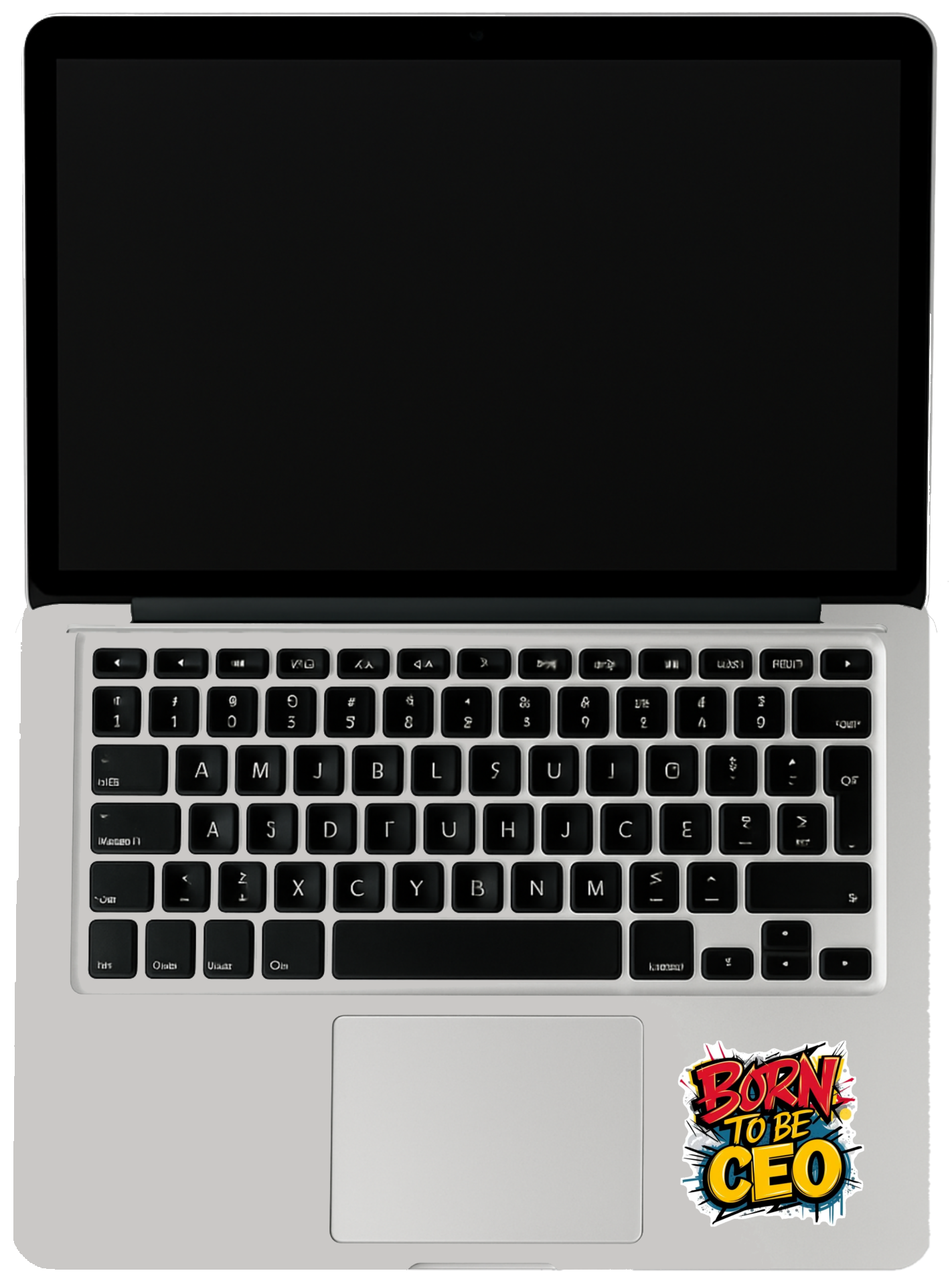 Smeeps “Born To Be CEO” Sticker – 10.16 x 10.16 cm Motivational Entrepreneur Vinyl Decal | Comic-Style Typography | Waterproof & UV-Resistant Car & Bike Sticker