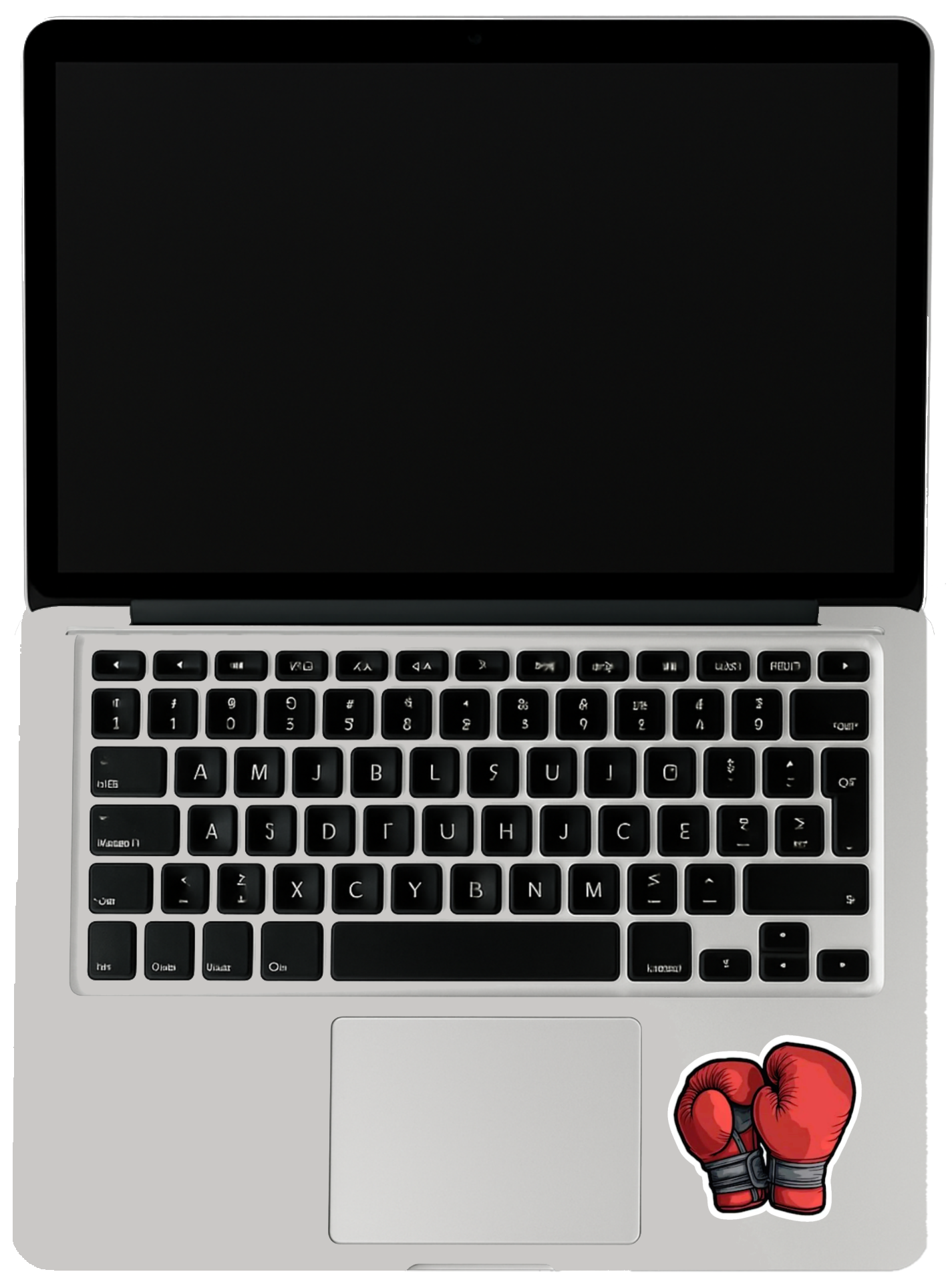 Smeeps Red Boxing Gloves Sticker – 9.15 x 8.89 cm Sports Vinyl Decal | Fighter & Gym Motivation Sticker | Waterproof & UV-Resistant Car & Bike Sticker