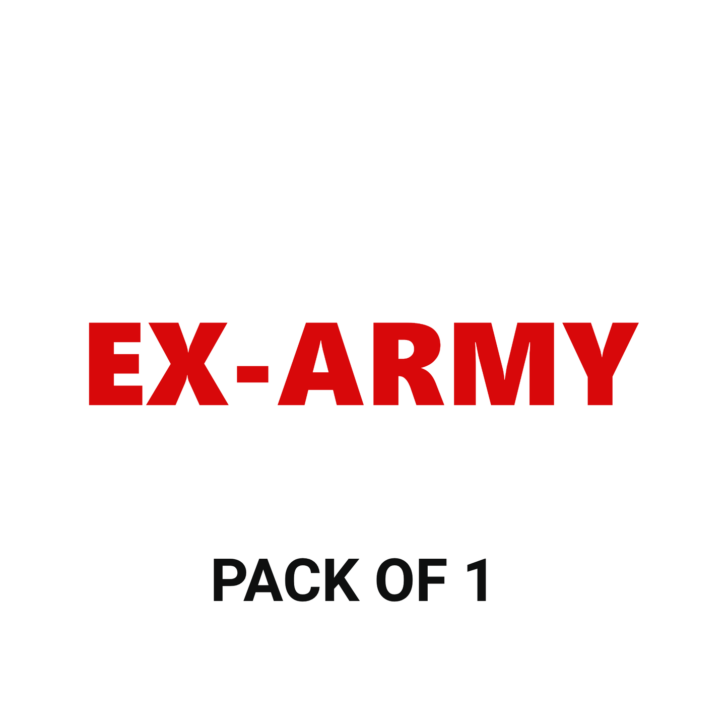 Smeeps EX-ARMY Sticker – 20.26 x 3 cm Bold Vinyl Decal | Red Military Veteran Car Back Glass Sticker | Waterproof & UV-Resistant