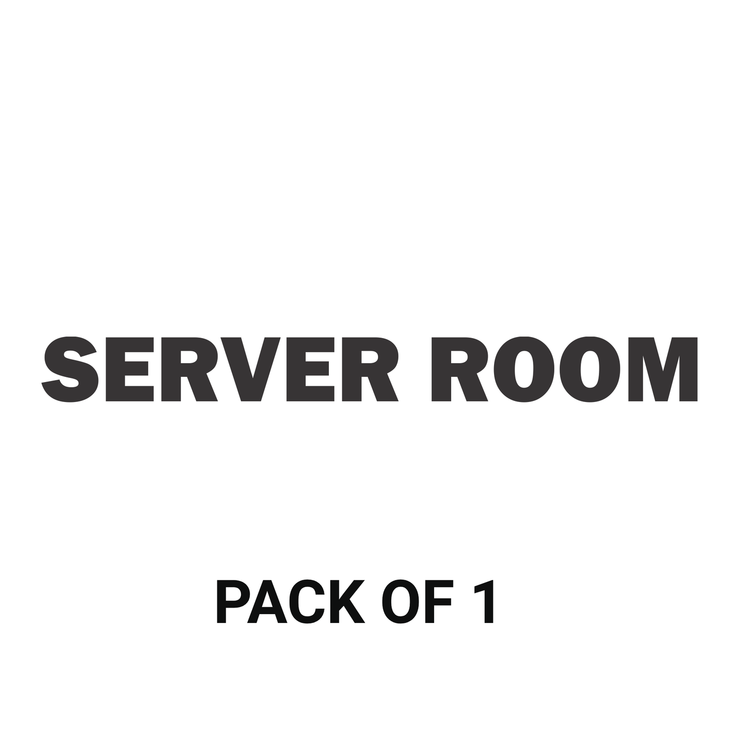 Smeeps SERVER ROOM Door Sticker – 15 x 1.5 cm Office Signage Label | Waterproof Vinyl | Professional Room Identification Sticker