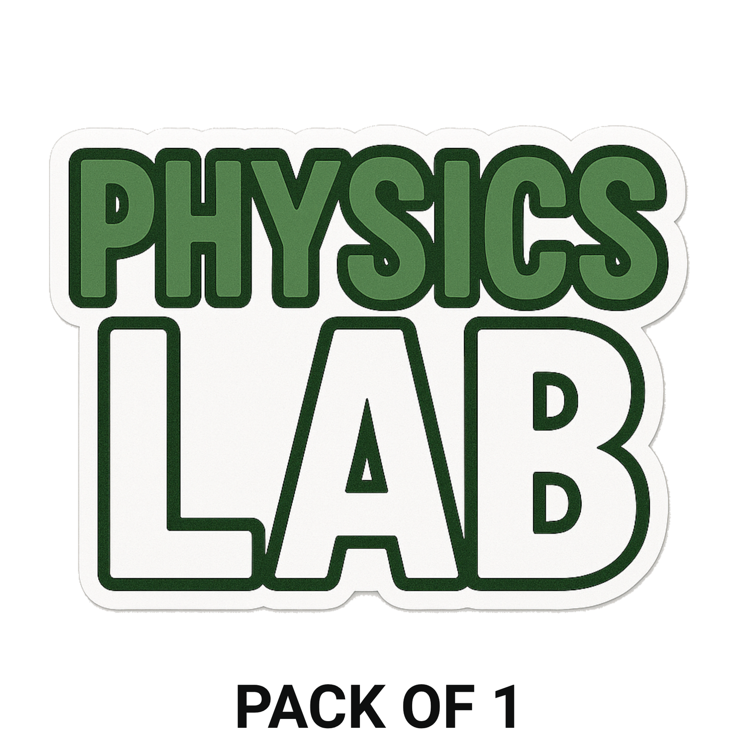 Smeeps Physics Lab Sticker – 8.63 x 11.43 cm Classroom Door Label | Science Laboratory Vinyl Decal | Waterproof & Durable Signage
