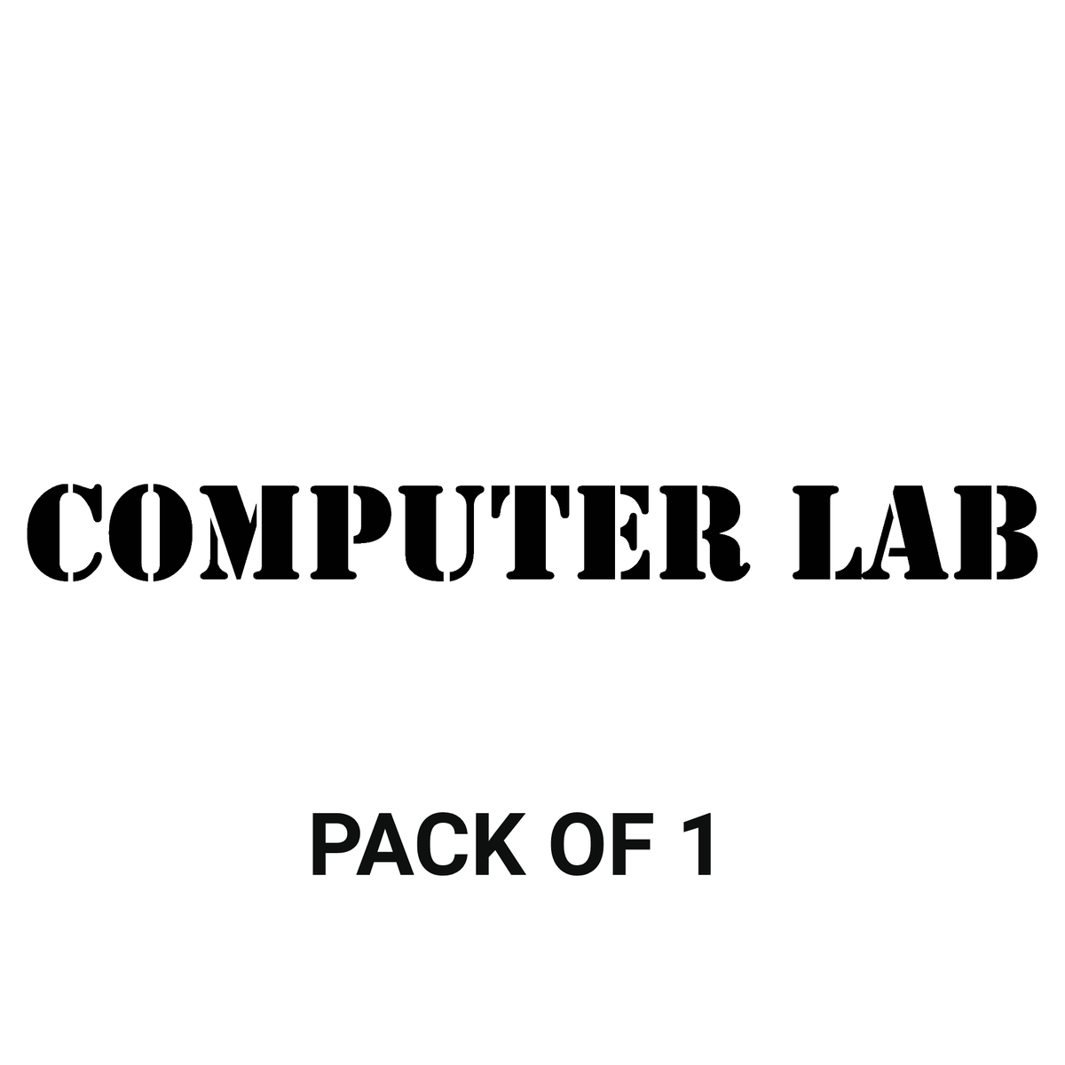 Smeeps Computer Lab Sticker – 31.3 x 3 cm Waterproof Vinyl Label for School & Office Labs