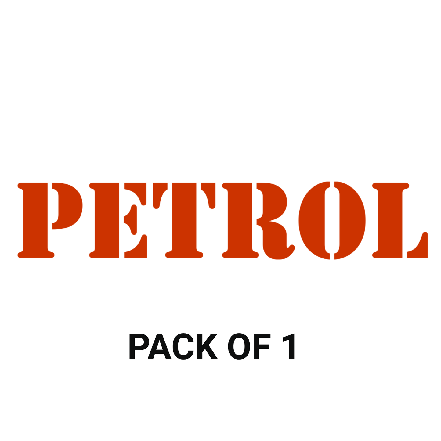 Smeeps PETROL Stencil Sticker – 10 x 2 cm Fuel Cap Vinyl Label | Bold Red Design | Waterproof & UV-Resistant Decal