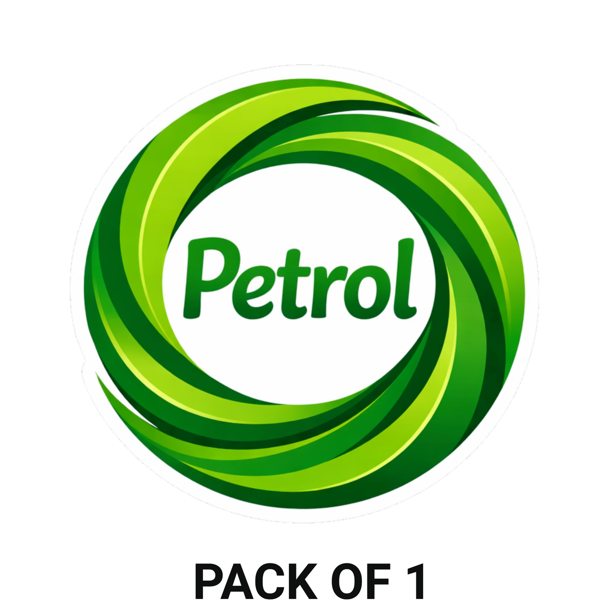 Smeeps Petrol Fuel Type Sticker – 10.67 × 10.16 cm (4.2 × 4 Inch) Waterproof Vinyl Car Fuel Lid Sticker | Petrol Tank Cap Decal | UV Resistant Washproof Automotive Fuel Indicator Sticker | Pack of 1