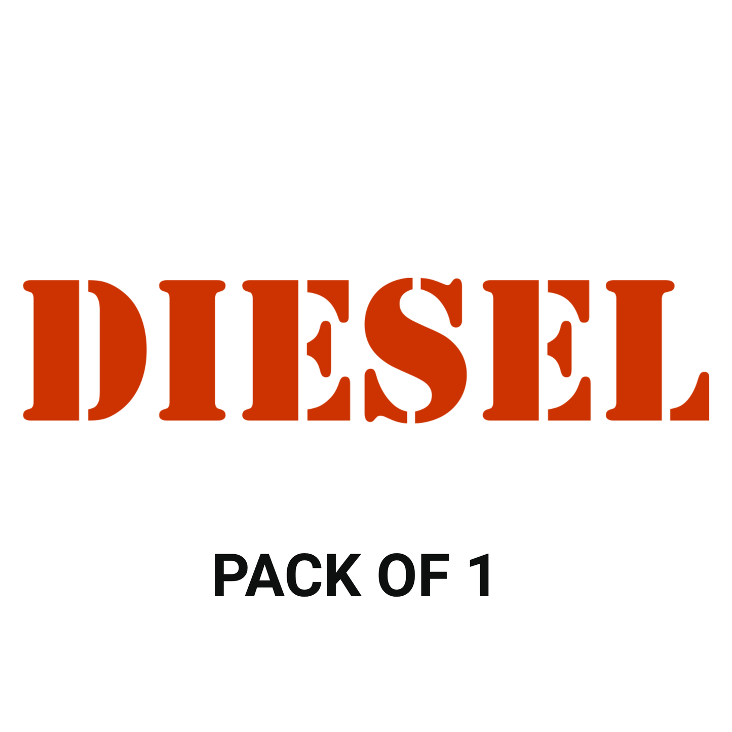 Smeeps DIESEL Text Sticker – 10 x 2 cm Bold Red Vinyl Decal | Fuel Cap Label | Car & Bike Sticker | Waterproof & UV-Resistant Design