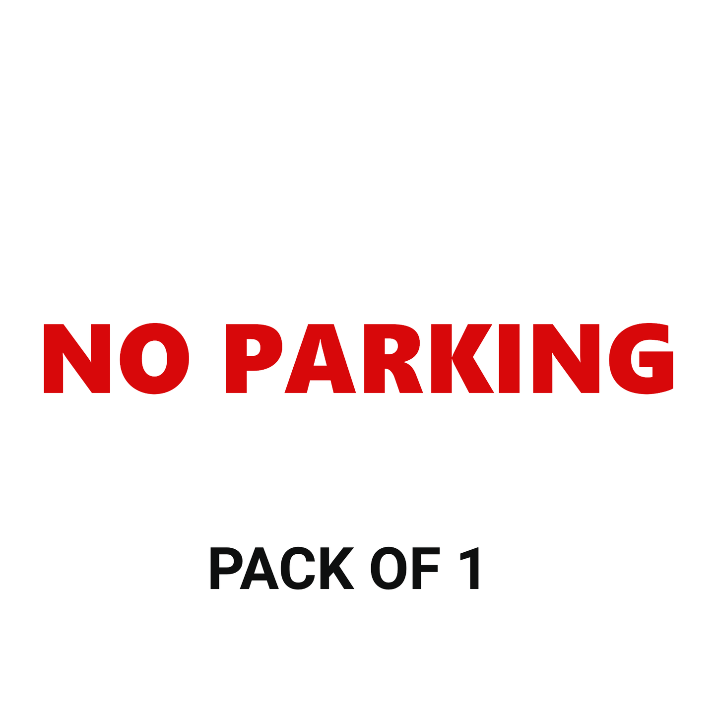 Smeeps NO PARKING Sticker – 26.8 x 3 cm Bold Red Warning Decal | Waterproof Vinyl | For Gates, Walls, Houses & Parking Areas