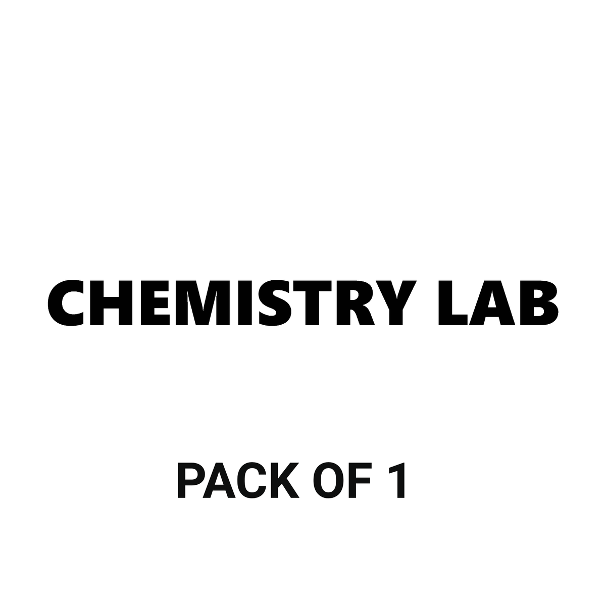 Smeeps Chemistry Lab Sticker – 33.5 cm Waterproof Vinyl Label | Bold Black Text | Science Laboratory Door Sign
