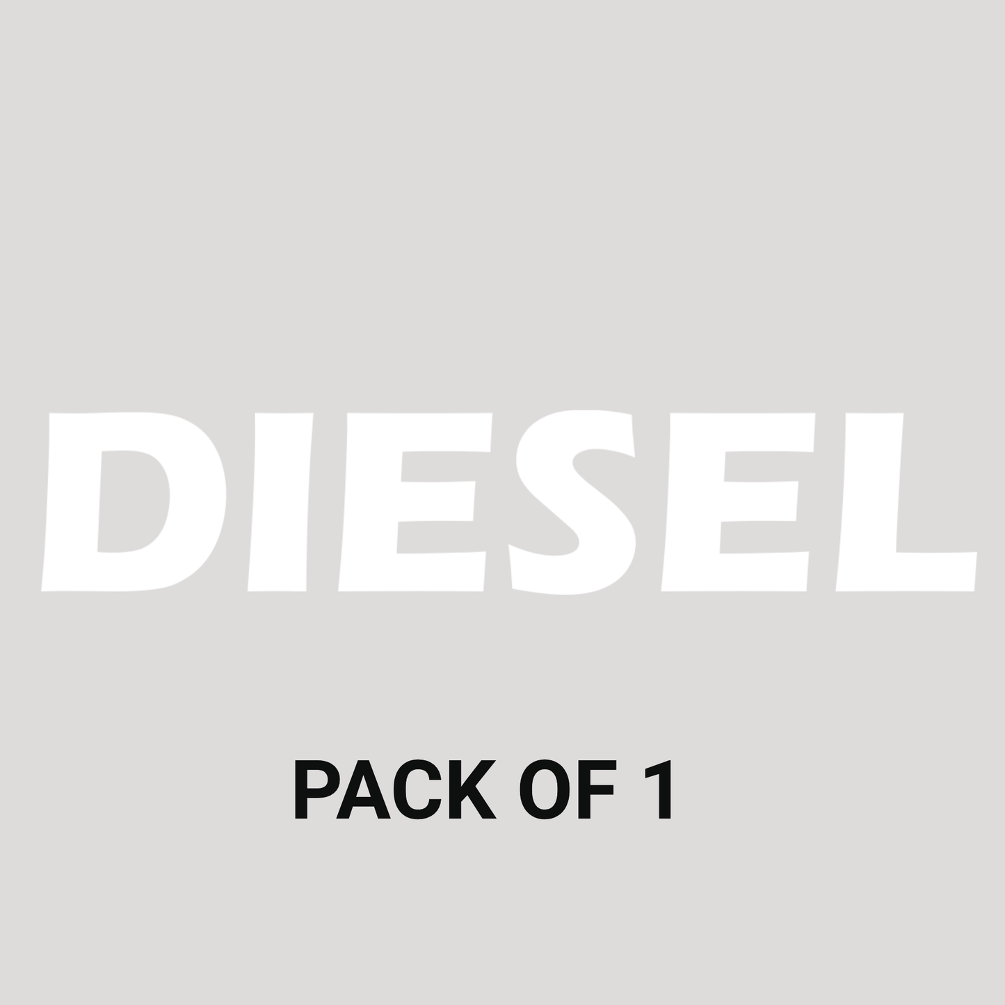 Smeeps DIESEL Text Sticker – 10 x 2 cm Fuel Label Vinyl Decal | Bold White Lettering | Car & Vehicle Indicator | Waterproof & UV-Resistant Design