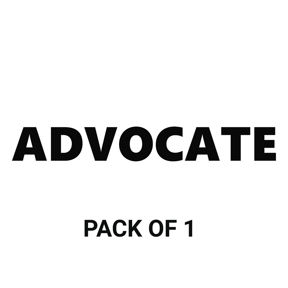 Smeeps ADVOCATE Sticker – 3 x 22.84 cm Professional Car & Bike Decal | Bold Black Lettering | Waterproof & Durable Vinyl