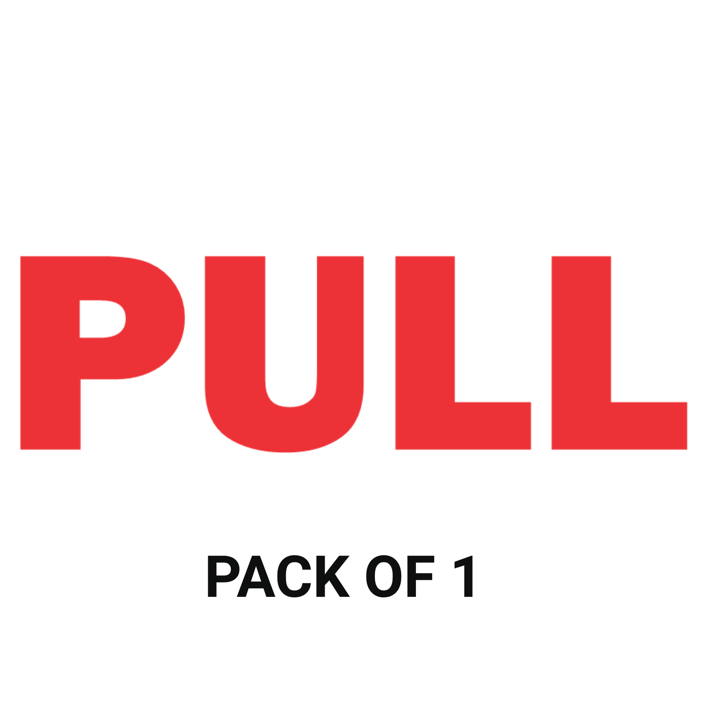 Smeeps PULL Door Sticker – 6.7 x 2 cm Red Text Vinyl Label | Waterproof, Wash-Proof & Durable Door Instruction Signage