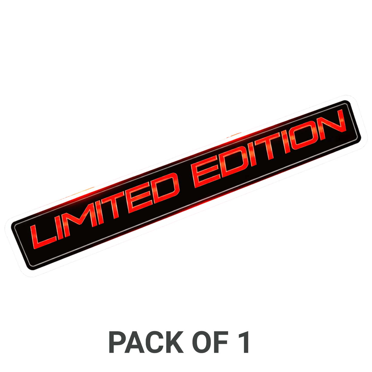 Smeeps Limited Edition Sticker – 12.7 × 6.35 cm (5 × 2.5 Inch) Premium Vinyl Decal | Sporty Red Typography Bike Design | Waterproof UV Resistant Wash Proof | Pack of 1