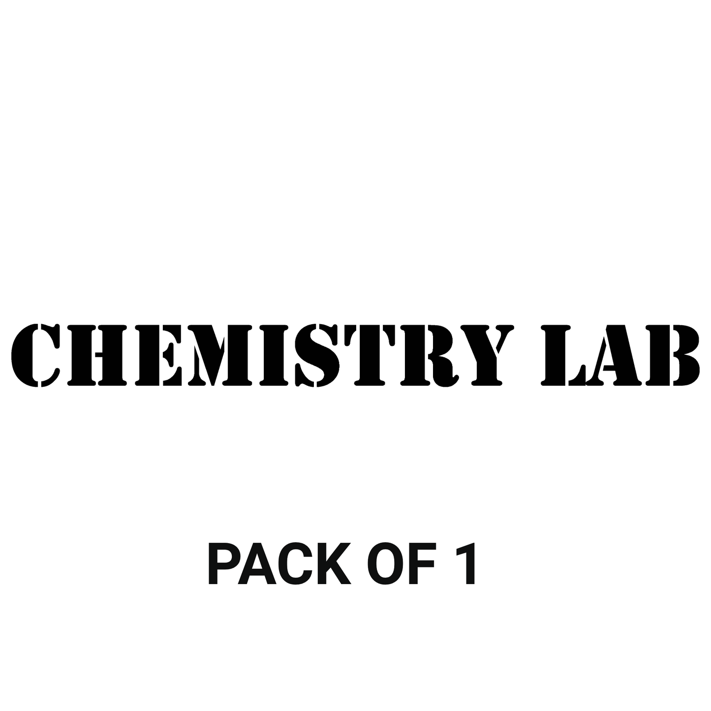 Smeeps Chemistry Lab Sticker – 32.8 × 3 cm Science Laboratory Door Label | Waterproof & UV-Resistant Vinyl Sign