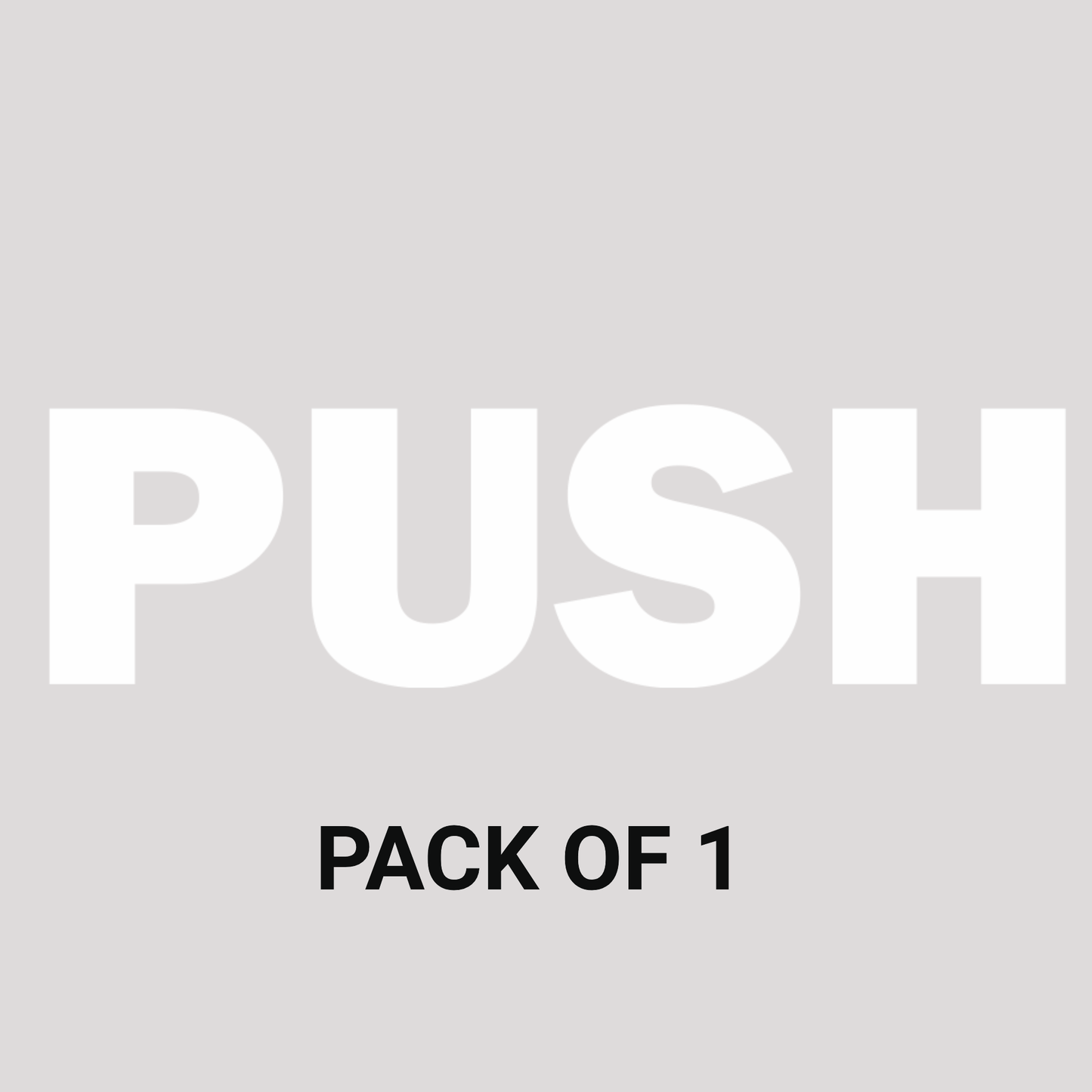 Smeeps PUSH Door Sticker – 7.3 x 2 cm White Text Vinyl Label | Waterproof, Wash-Proof & Durable Door Instruction Signage