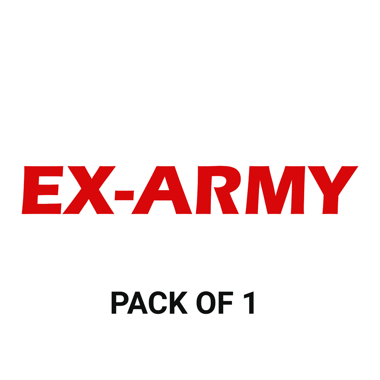 Smeeps EX-ARMY Car Rear Glass Sticker – 3 x 21.23 cm Bold Red Military Veteran Decal | Waterproof & UV Resistant Vinyl