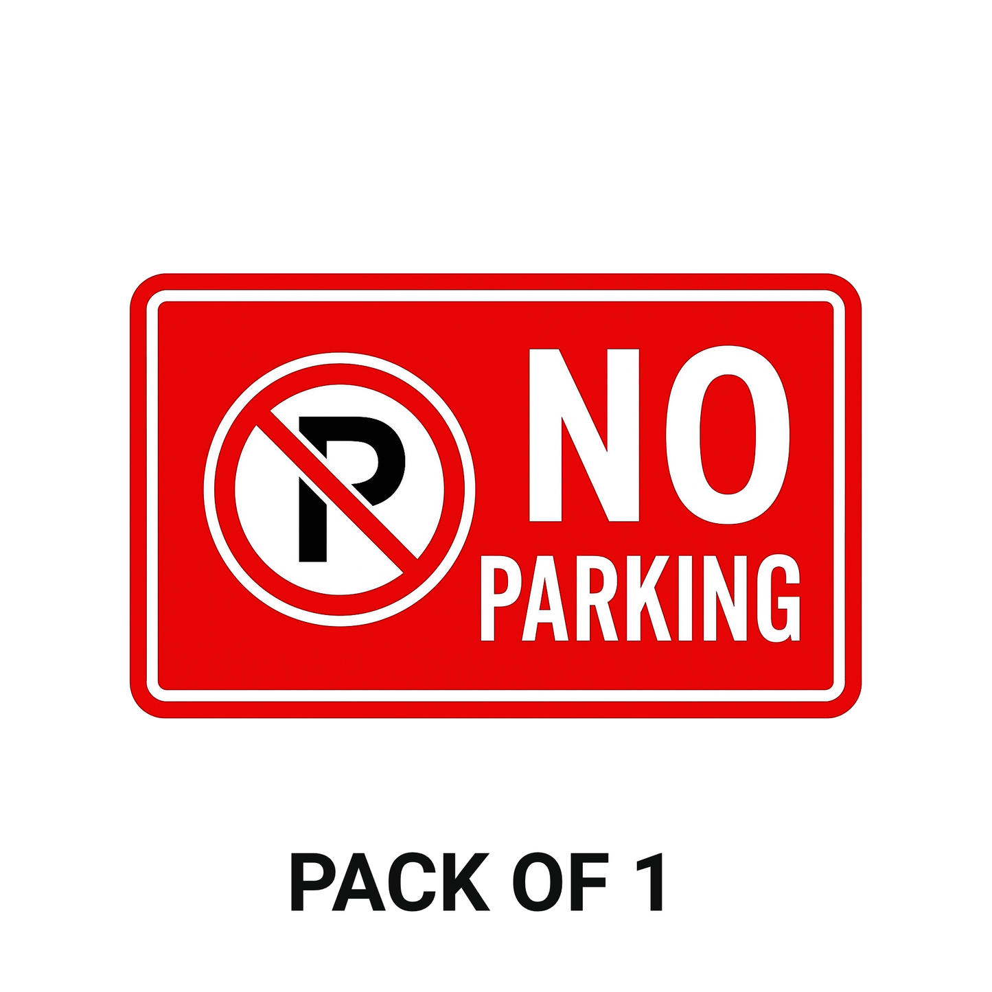Smeeps No Parking Sticker β 20.32 x 12.2 cm Outdoor Safety Sign | Gate & Wall Warning Notice | Waterproof & Fade-Resistant Vinyl