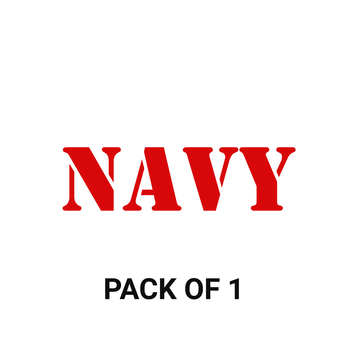 Smeeps NAVY Sticker – 11.1 x 3 cm Car & Bike Vinyl Decal | Bold Red Text Design | Waterproof & Durable Label