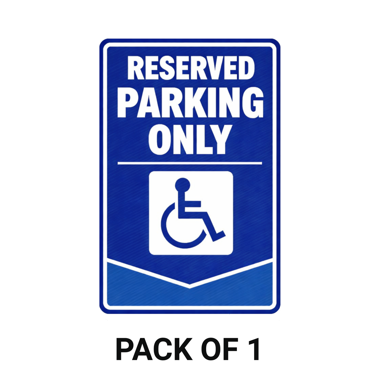 Smeeps Reserved Parking Only Sticker – 20.32 × 13.21 cm (8 × 5.2 Inch) Handicap Accessible Parking Vinyl Sign | Waterproof UV Resistant Wash Proof Durable