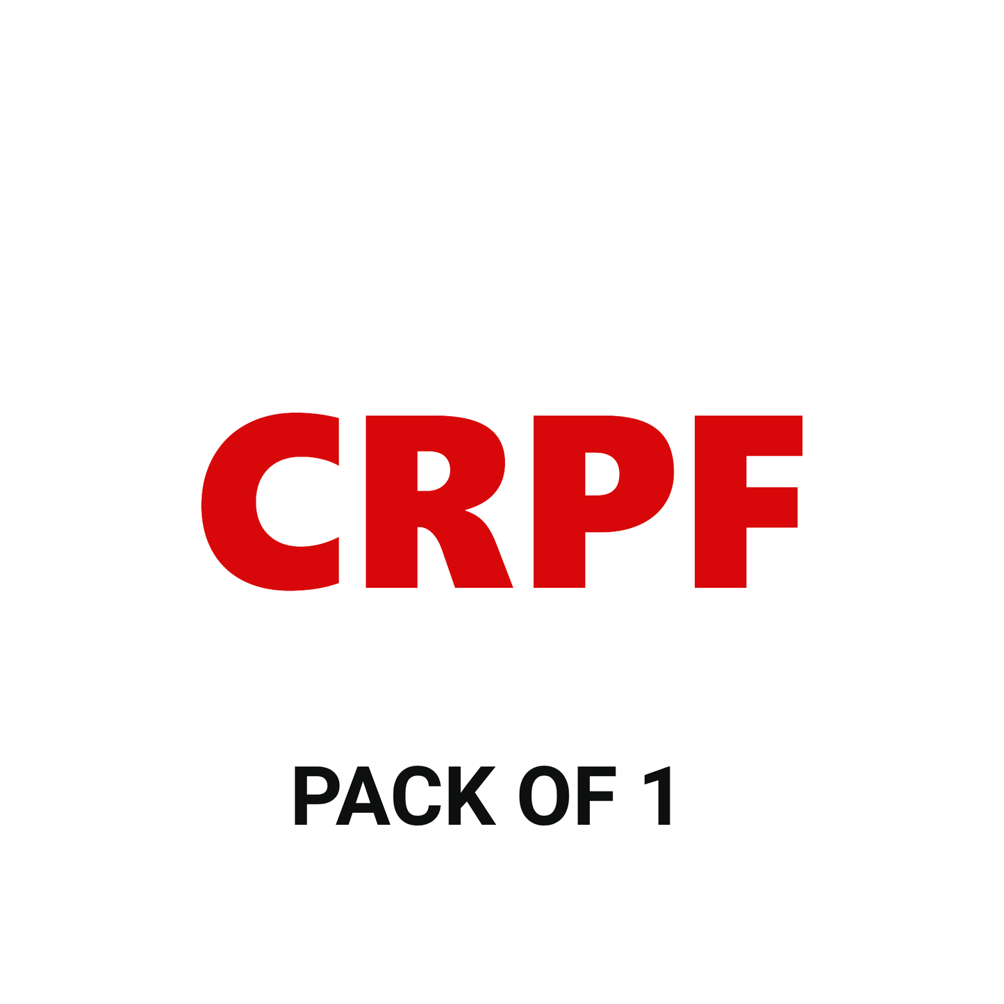 Smeeps CRPF Red Letter Car Sticker – 3 x 10.25 cm Waterproof Vinyl Decal | Bold Military Style for Car, Bike, Helmet