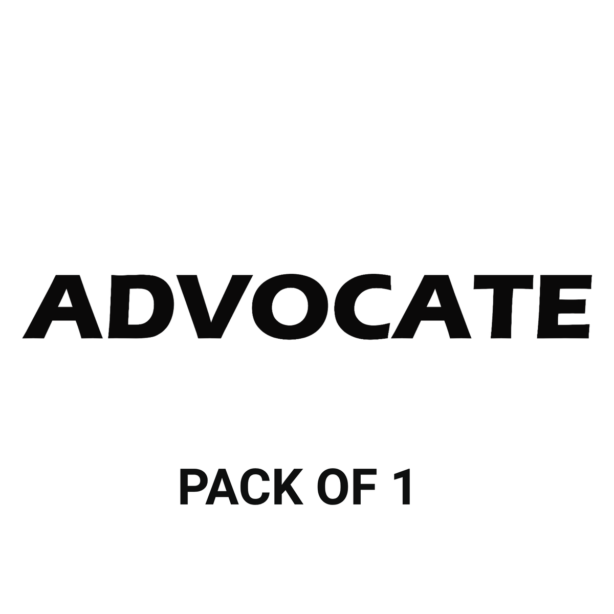 Smeeps ADVOCATE Sticker – 26 cm x 3 cm Professional Car & Bike Decal | Bold Black Lettering | Waterproof & Durable Vinyl