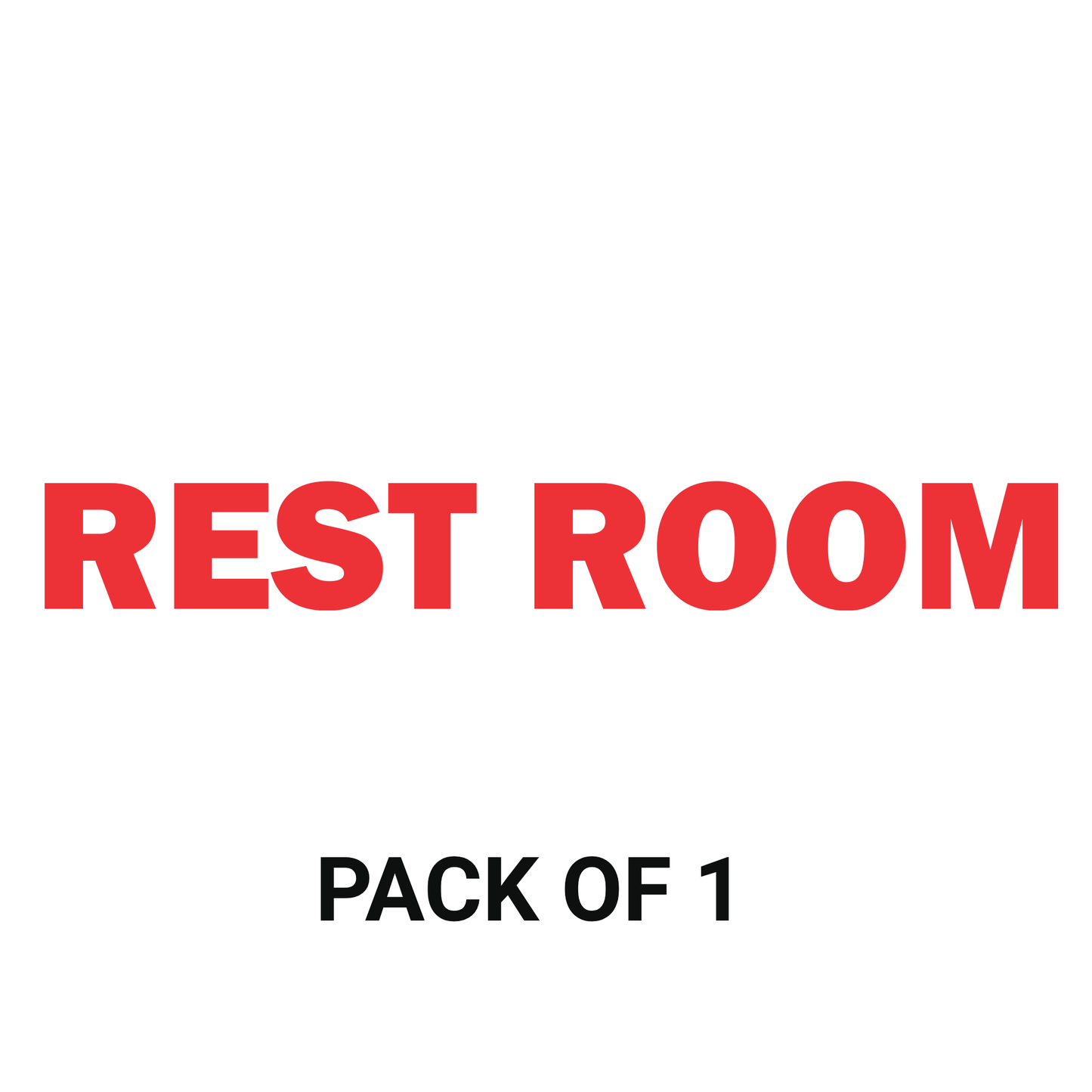 Smeeps Rest Room Door Sticker – 15 x 2 cm Premium Vinyl Label for Offices & Shops | Waterproof & Durable Door Signage