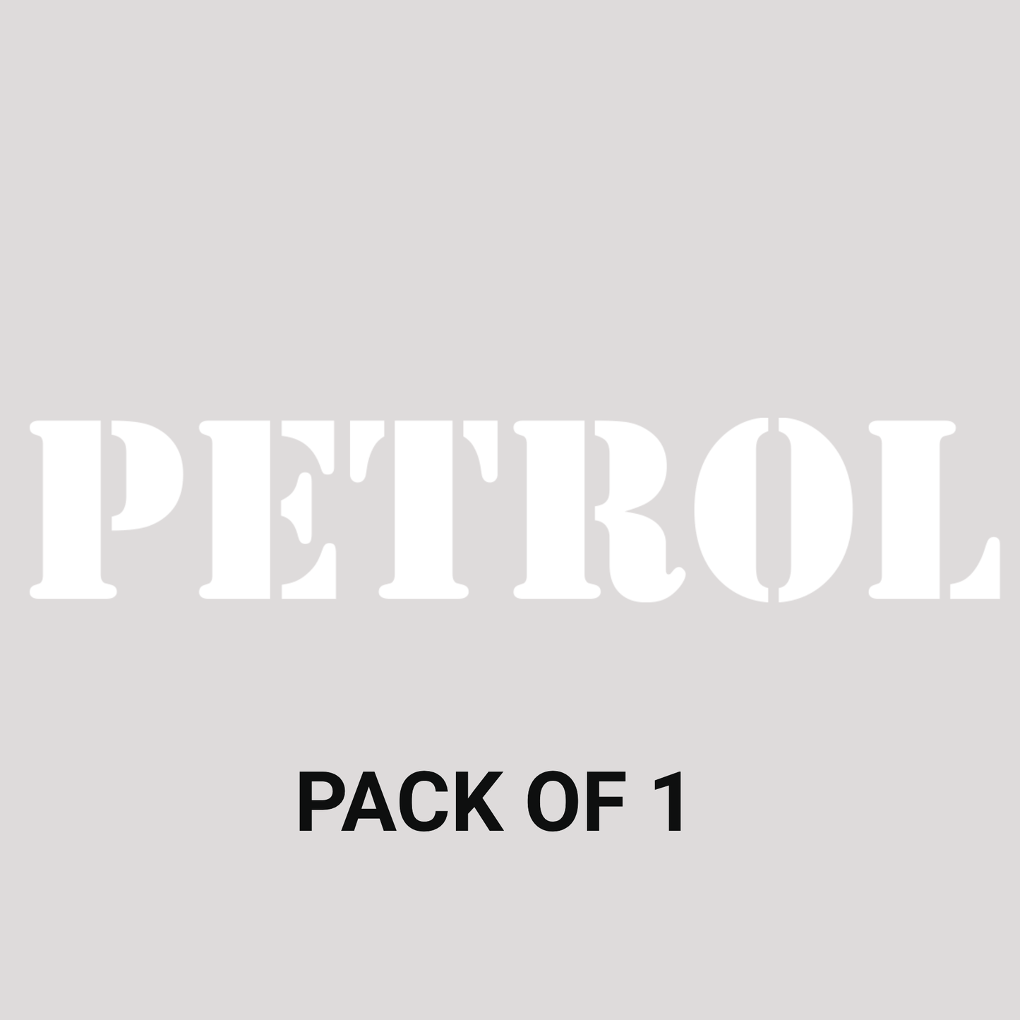Smeeps PETROL Text Sticker – 10 x 2 cm Fuel Cap Vinyl Decal | Bold Style Lettering | Waterproof & UV-Resistant Design