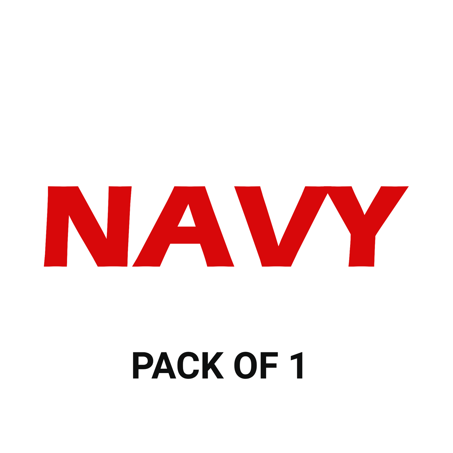 Smeeps NAVY Text Sticker – 13.8 x 3 cm Bold Red Vinyl Decal | Car & Bike Lettering | Military Style Design | Waterproof & UV-Resistant