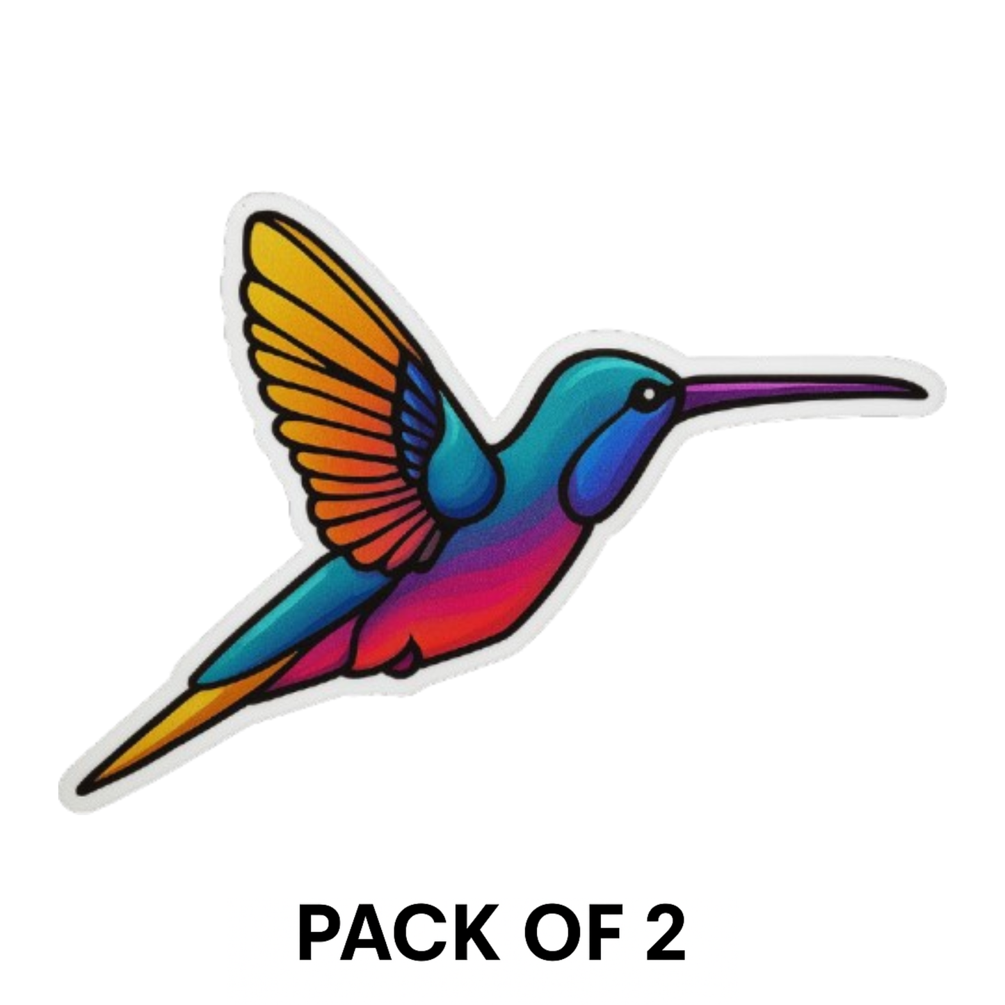Smeeps Kingfisher Sticker – 10.16 x 14 cm Vibrant Bird Design | Multicolor Car Decal | Waterproof & Fade Resistant