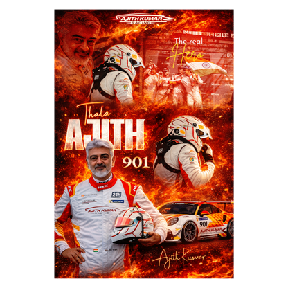 Smeeps Ajith Kumar A4 Wall Poster Set – 29.7 × 21 cm (11.69 × 8.27 Inch) Premium Art Print | 300 GSM Thick Paper | NOT GUMMING | Waterproof UV Resistant Wash Proof | Pack of 10