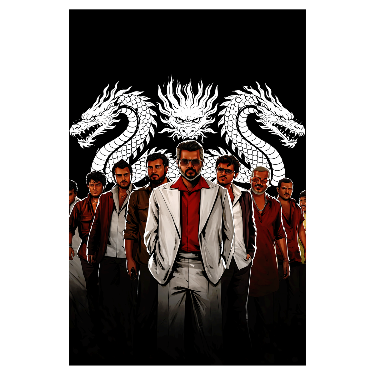 Smeeps Ajith Kumar A4 Wall Poster Set – 29.7 × 21 cm (11.69 × 8.27 Inch) Premium Art Print | 300 GSM Thick Paper | NOT GUMMING | Waterproof UV Resistant Wash Proof | Pack of 10