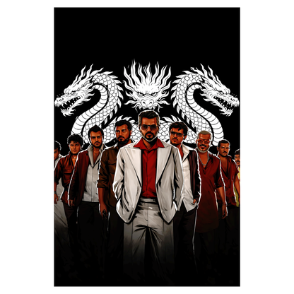 Smeeps Ajith Kumar A4 Wall Poster Set – 29.7 × 21 cm (11.69 × 8.27 Inch) Premium Art Print | 300 GSM Thick Paper | NOT GUMMING | Waterproof UV Resistant Wash Proof | Pack of 10