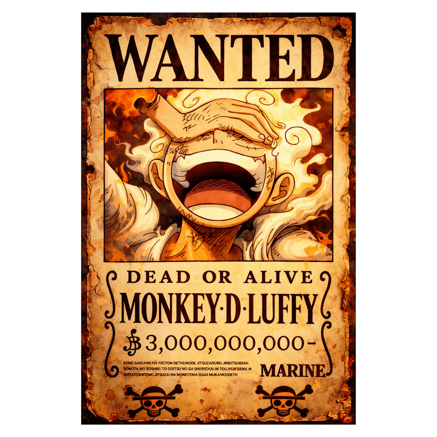 Smeeps Anime One Piece A4 Wall Poster Set – 29.7 × 21 cm (11.69 × 8.27 Inch) Premium Art Print | 300 GSM Thick Paper | NOT GUMMING | Waterproof UV Resistant Wash Proof | Pack of 10