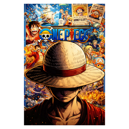 Smeeps Anime One Piece A4 Wall Poster Set – 29.7 × 21 cm (11.69 × 8.27 Inch) Premium Art Print | 300 GSM Thick Paper | NOT GUMMING | Waterproof UV Resistant Wash Proof | Pack of 10