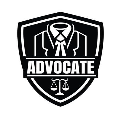 Smeeps Advocate Car Sticker – Black Advocate Suit Emblem for Legal Professionals – 10.5 x 11.5 cm | Premium Waterproof Vinyl for Cars