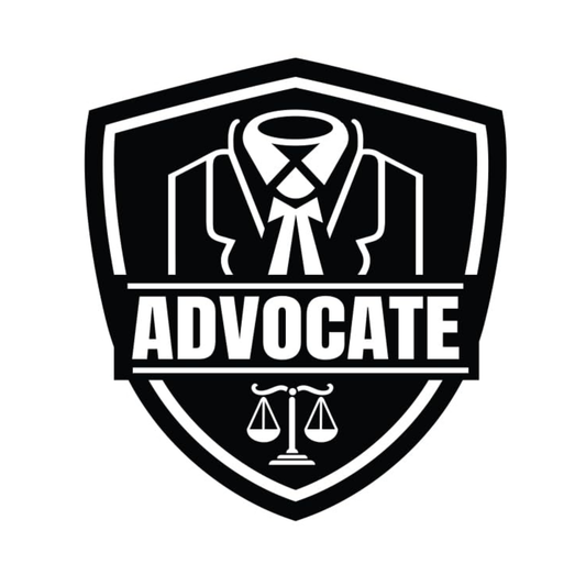 Smeeps Advocate Car Sticker – Black Advocate Suit Emblem for Legal Professionals – 10.5 x 11.5 cm | Premium Waterproof Vinyl for Cars