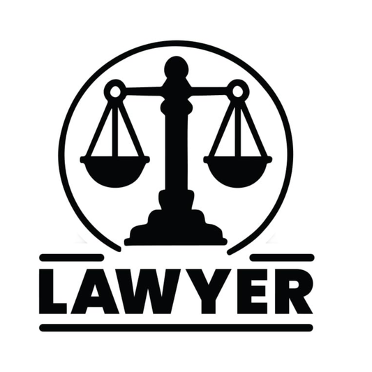 Smeeps Lawyer Car Sticker – 11 x 11.5 cm | Scales of Justice Vinyl Decal for Cars | Bold Legal Identity Design