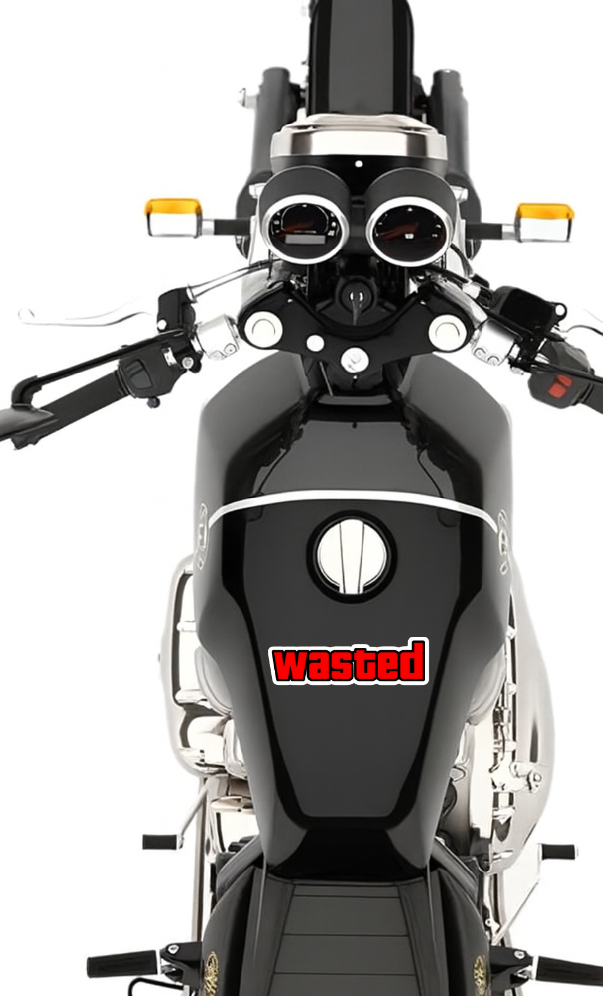 Smeeps Wasted Sticker – 12.7 x 3.81 cm Car & Bike Vinyl Decal | Bold Red Typography Design | Waterproof & Durable